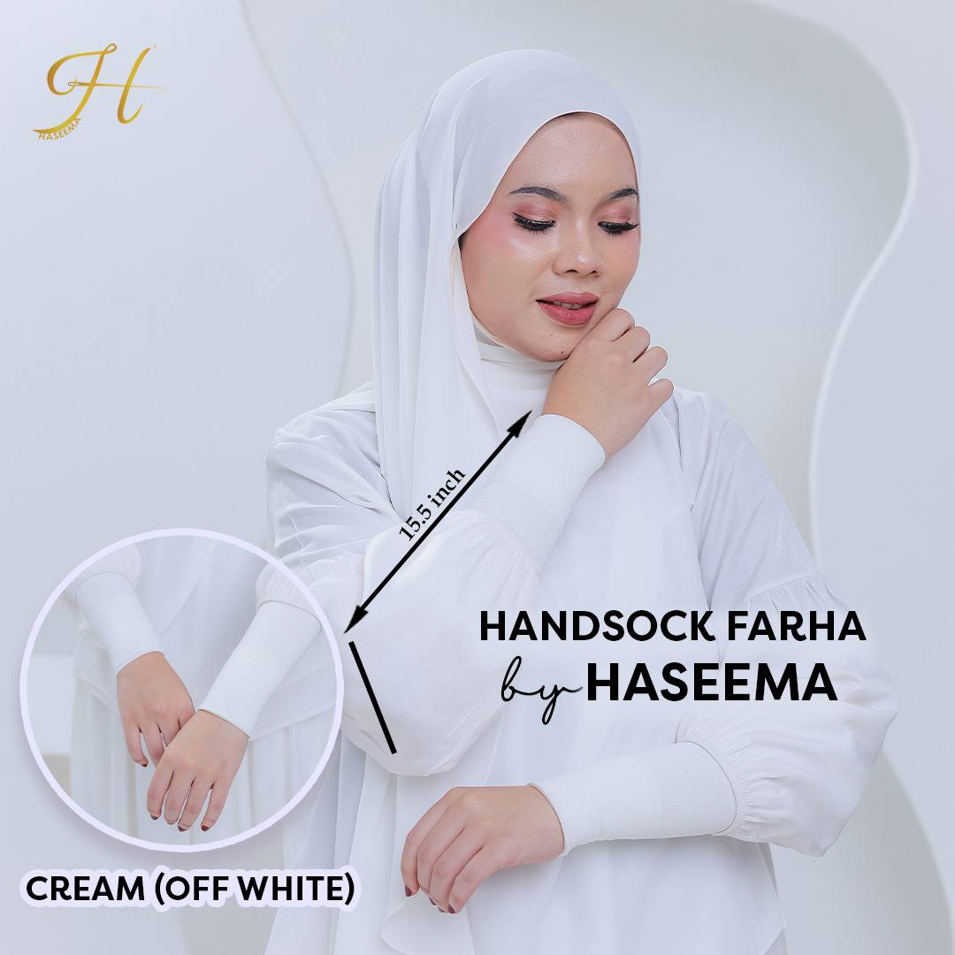 Handsock Farha in Cream (Off White)