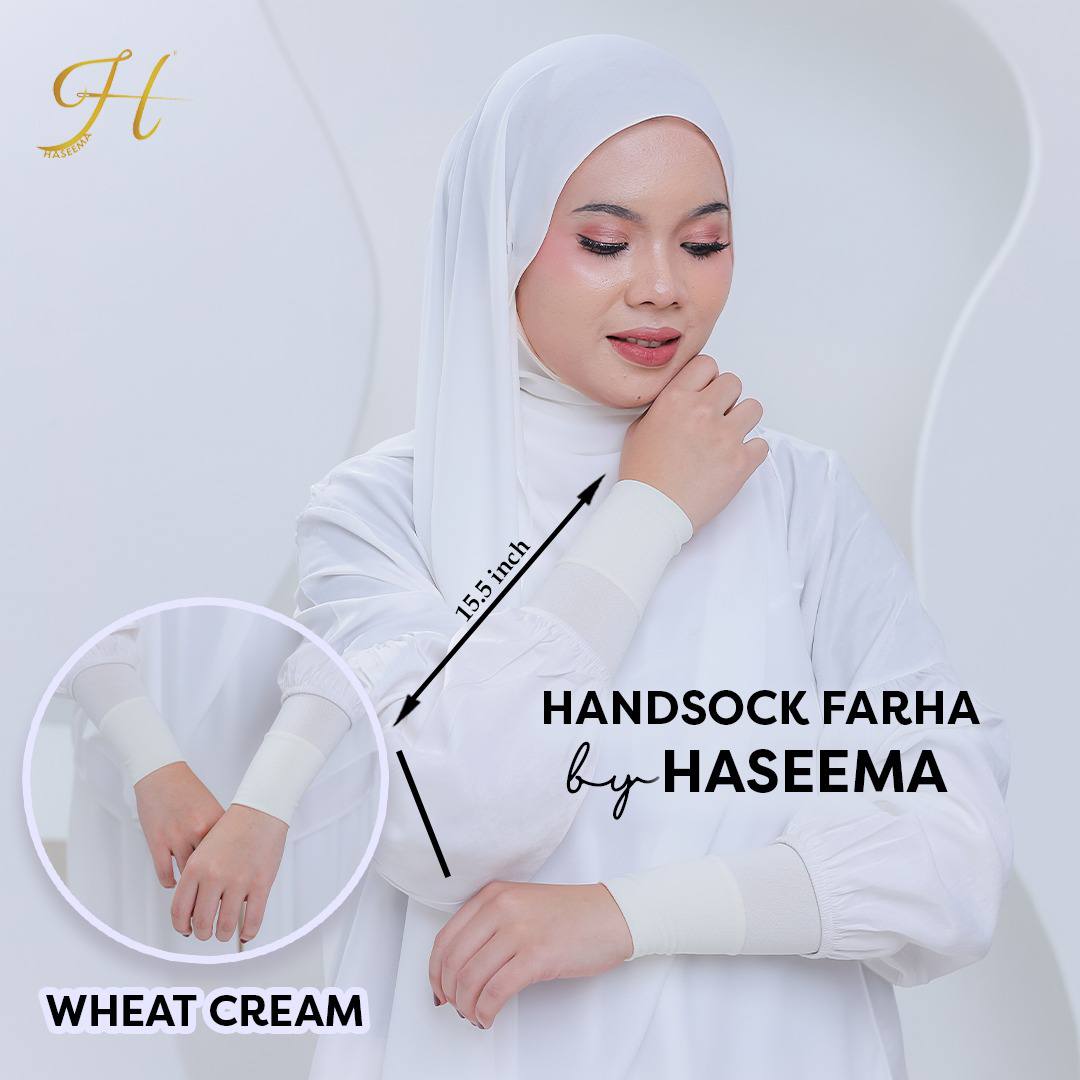 Handsock Farha in Wheat Cream