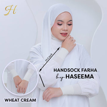 Handsock Farha in Wheat Cream