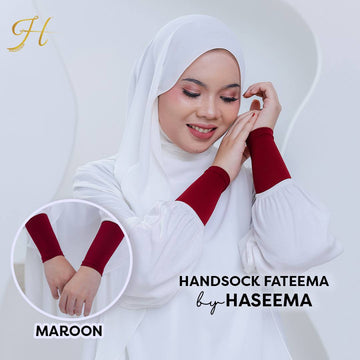 Handsock Fateema in Maroon