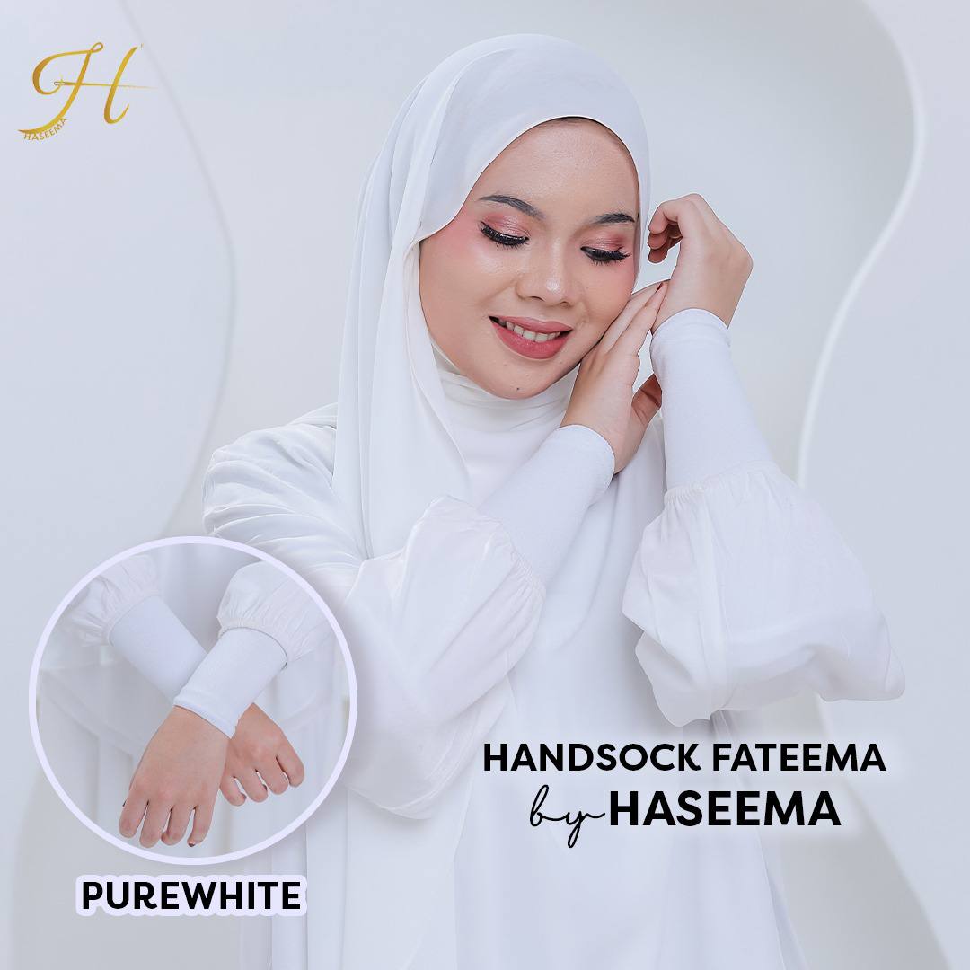 Handsock Fateema in Pure White