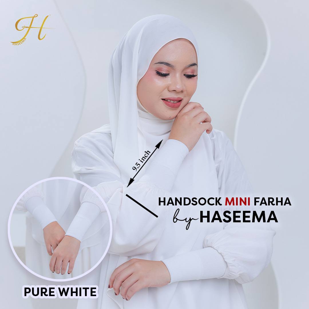 Handsock Mini Farha in Pure White