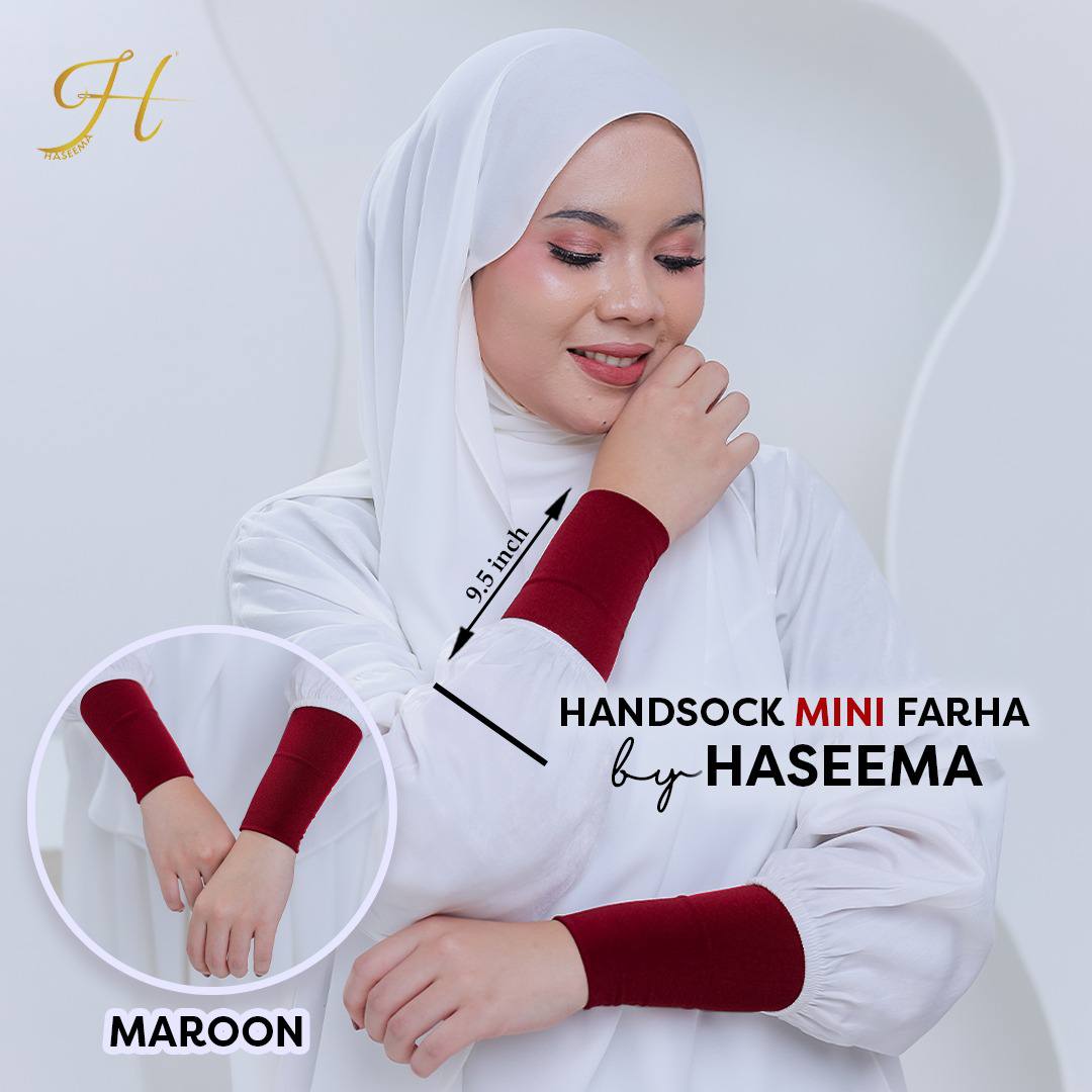 Handsock Mini Farha in Maroon