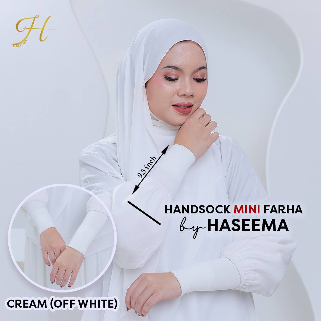 Handsock Mini Farha in Cream (Off White)