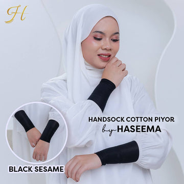 Handsock Cotton in Black Sesame