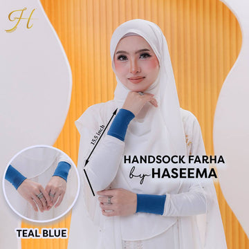Handsock Farha in Teal Blue