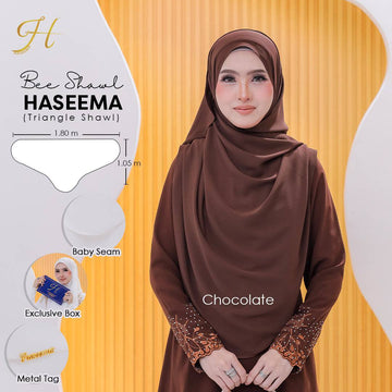 Bee Shawl Haseema in Chocolate