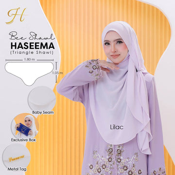 Bee Shawl Haseema in Lilac
