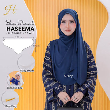 Bee Shawl Haseema in Navy