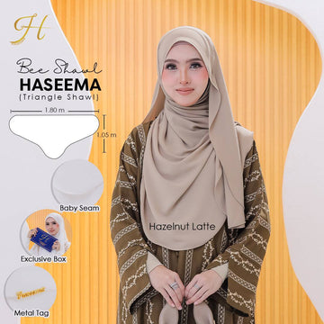Bee Shawl Haseema in Hazelnut Latte