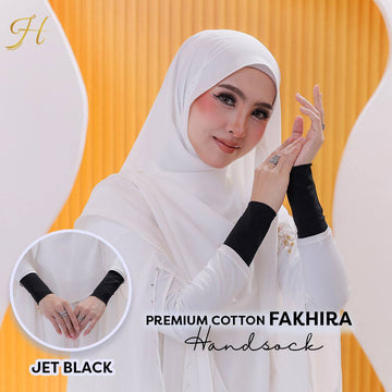 Premium Cotton Fakhira in Jet Black