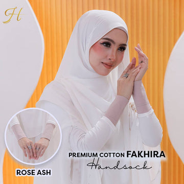 Premium Cotton Fakhira in Rose Ash