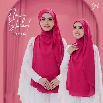 Flowy Shawl in Fuchsia