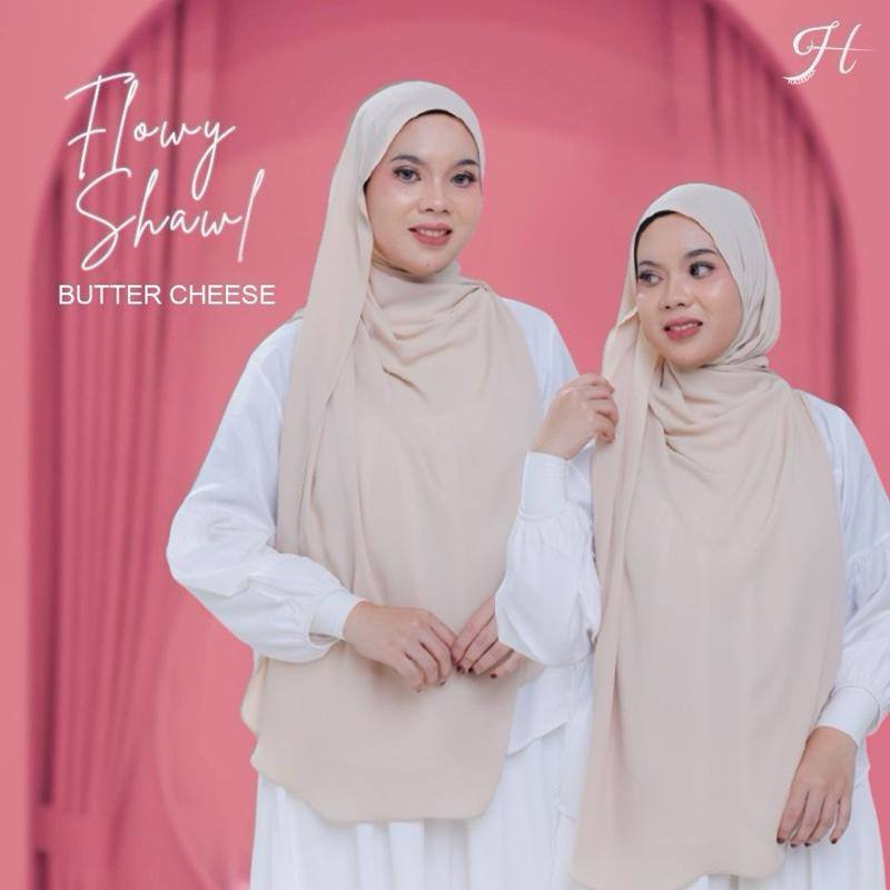 Flowy Shawl in Butter Cheese