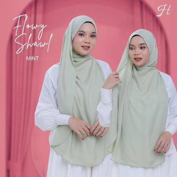 Flowy Shawl in Mint