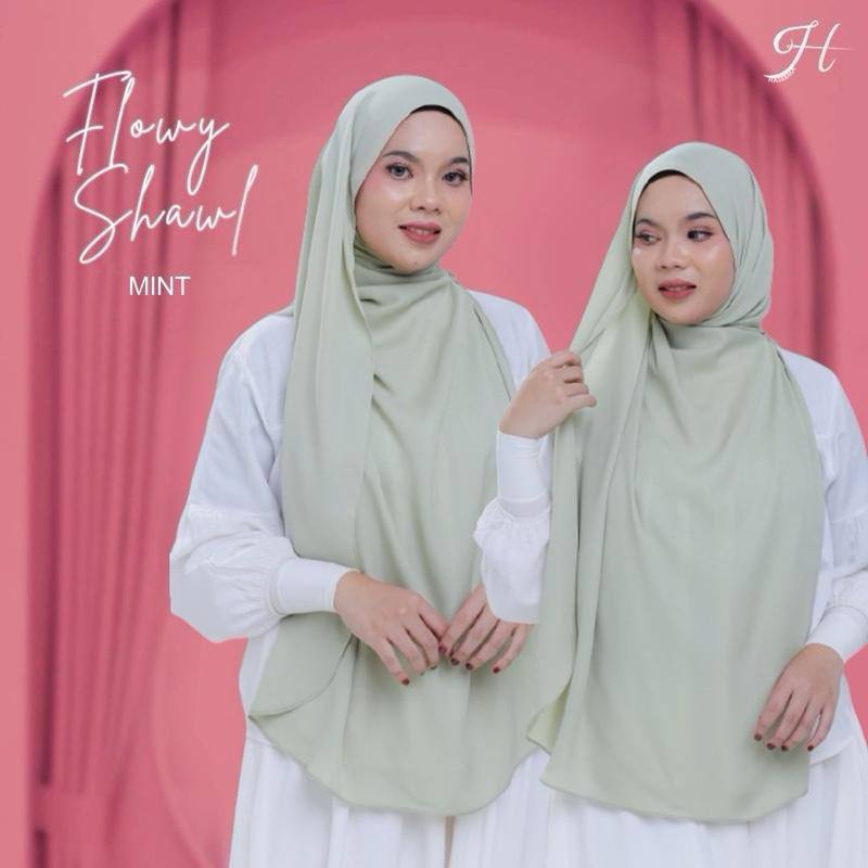 Flowy Shawl in Mint