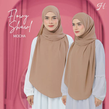Flowy Shawl in Mocha