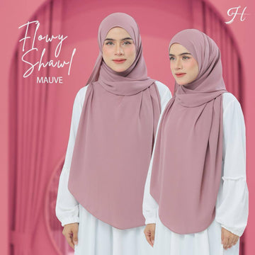 Flowy Shawl in Mauve