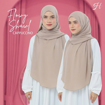 Flowy Shawl in Cappuccino